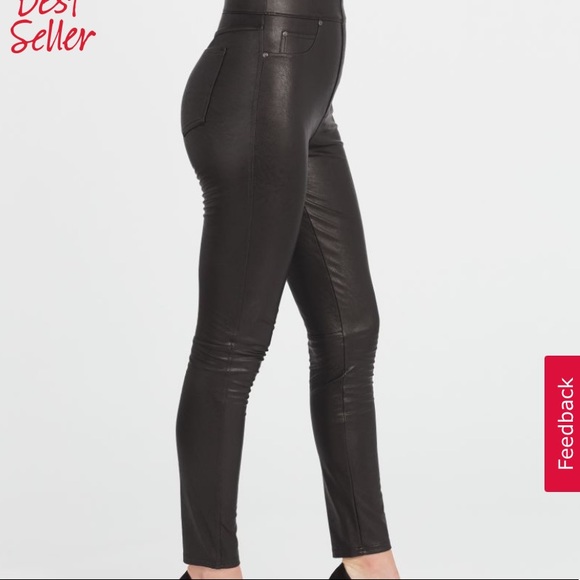 SPANX Pants - NWT Spanx Leather-Like Ankle Skinny Pant